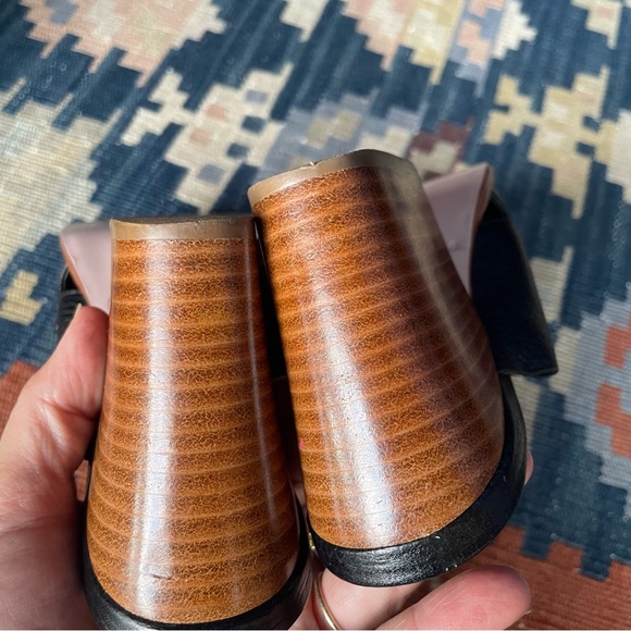 Kate Spade Felda Leather Criss Cross Open Toe Block Heel Slide Sandals Size 7 - Picture 10 of 10